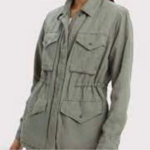 Rails Jayden Sage Green Drawstring Utility Style Jacket Size Medium